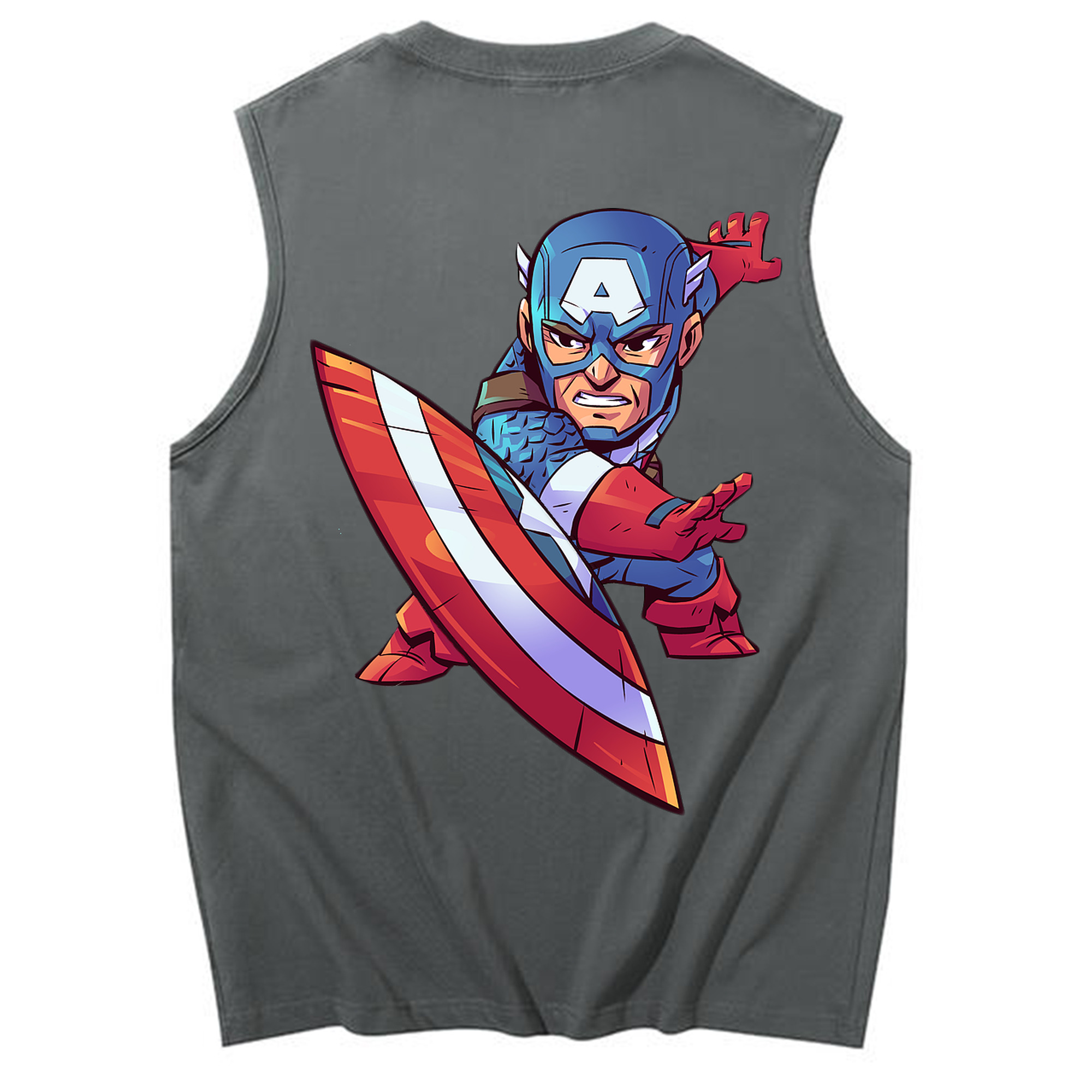 （画像用） アベンジャーズ The Avengers コットン100％タンクトップ（背面プリント）